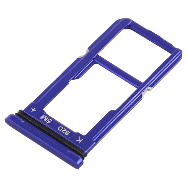 For OPPO R15 SIM Card Tray + SIM Card Tray / Micro SD Card Tray (Blue) - Card Tray by PMc TechLife | Online Shopping South Africa | PMc TechLife | Buy Now Pay Later Mobicred