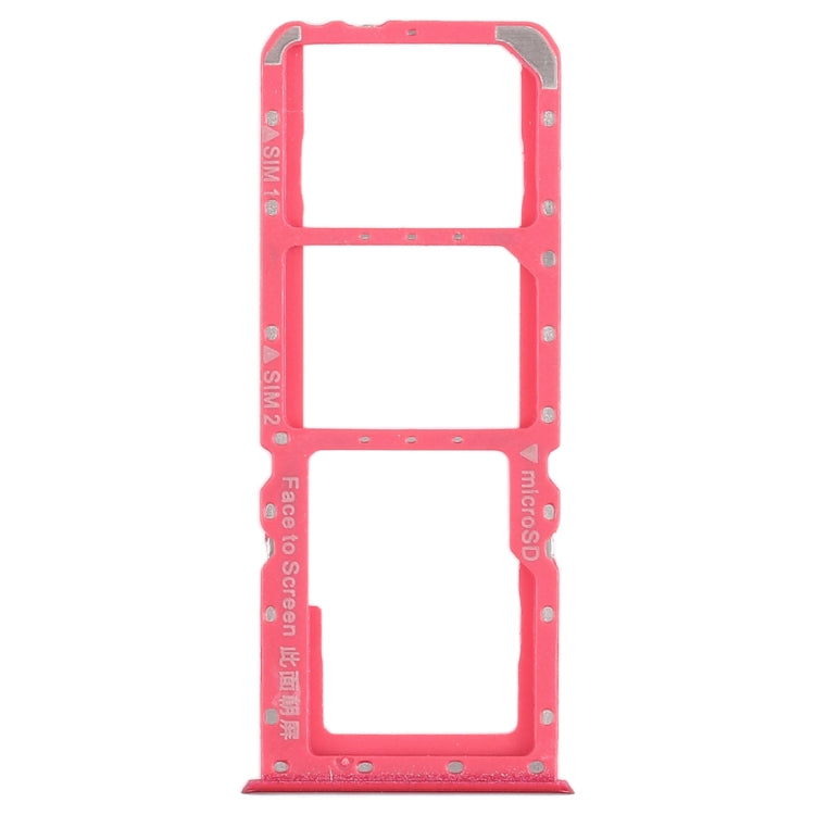 For OPPO A5 / A3s 2 x SIM Card Tray + Micro SD Card Tray (Red) - Card Tray by PMc TechLife | Online Shopping South Africa | PMc TechLife | Buy Now Pay Later Mobicred