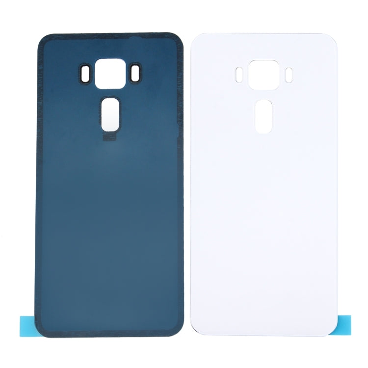 Glass Back Battery Cover for ASUS ZenFone 3 / ZE520KL 5.2 inch(White) - Back Cover by PMC Jewellery | Online Shopping South Africa | PMC Jewellery | Buy Now Pay Later Mobicred
