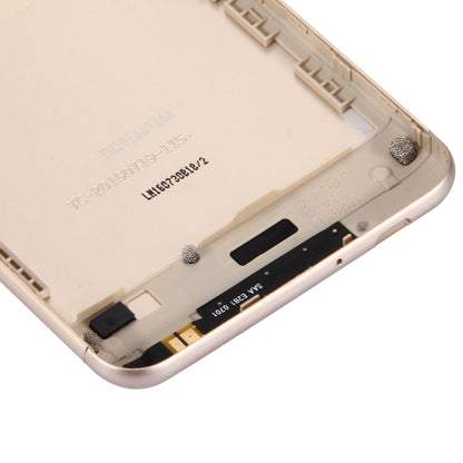 Aluminium Alloy Back Battery Cover for ASUS ZenFone 3 Max / ZC520TL(Gold) - Back Cover by PMC Jewellery | Online Shopping South Africa | PMC Jewellery | Buy Now Pay Later Mobicred