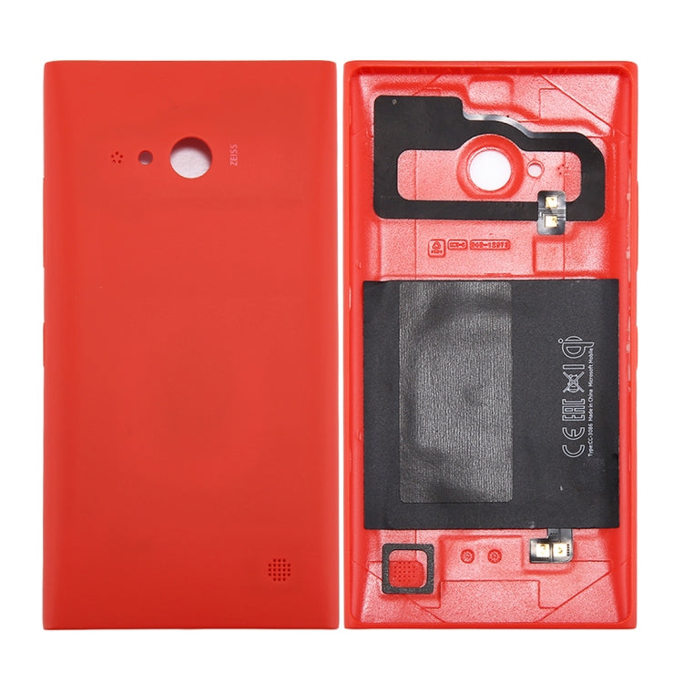 for Nokia Lumia 735 Solid Color NFC Battery Back Cover(Red) - Back Cover by PMC Jewellery | Online Shopping South Africa | PMC Jewellery | Buy Now Pay Later Mobicred