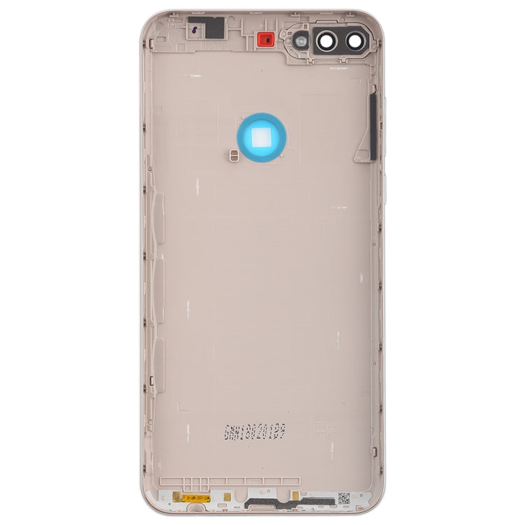 Back Cover with Side Keys for Huawei Y7 (2018)(Gold) - Back Cover by PMC Jewellery | Online Shopping South Africa | PMC Jewellery | Buy Now Pay Later Mobicred