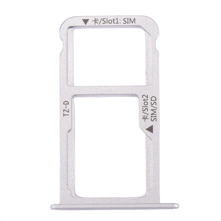 For Huawei Mate 9 SIM Card Tray & SIM / Micro SD Card Tray(Silver) - Card Socket by PMc TechLife | Online Shopping South Africa | PMc TechLife | Buy Now Pay Later Mobicred