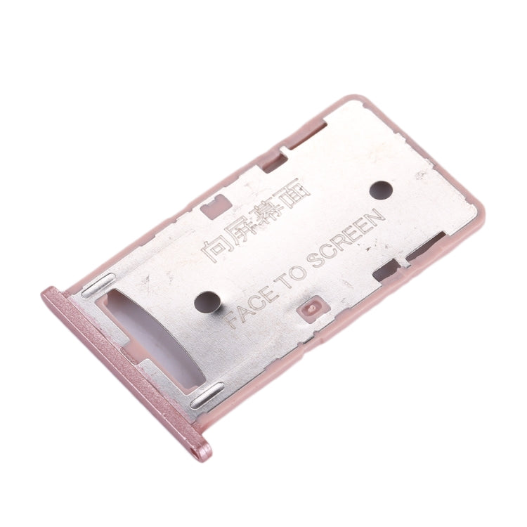 For Xiaomi Redmi 4A SIM & SIM / TF Card Tray(Rose Gold) - Card Tray by PMc TechLife | Online Shopping South Africa | PMc TechLife | Buy Now Pay Later Mobicred