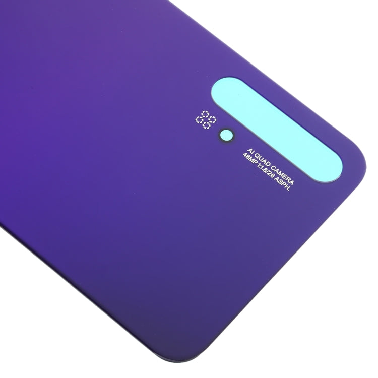 Battery Back Cover for Huawei Nova 5T(Purple) - Back Cover by PMc TechLife | Online Shopping South Africa | PMc TechLife | Buy Now Pay Later Mobicred