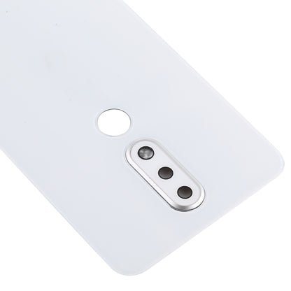 Battery Back Cover with Camera Lens for Nokia X6 (2018) / 6.1 Plus TA-1099 TA-1103(White) - Back Cover by PMC Jewellery | Online Shopping South Africa | PMC Jewellery | Buy Now Pay Later Mobicred