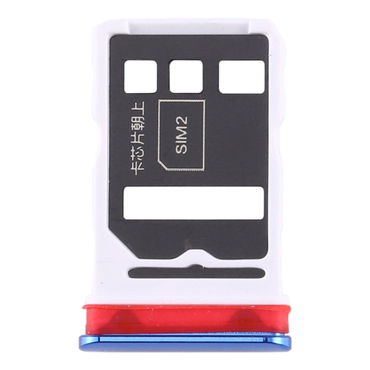 SIM Card Tray + SIM Card Tray for Honor V30 Pro / Honor V30(Blue) - Card Socket by PMc TechLife | Online Shopping South Africa | PMc TechLife | Buy Now Pay Later Mobicred