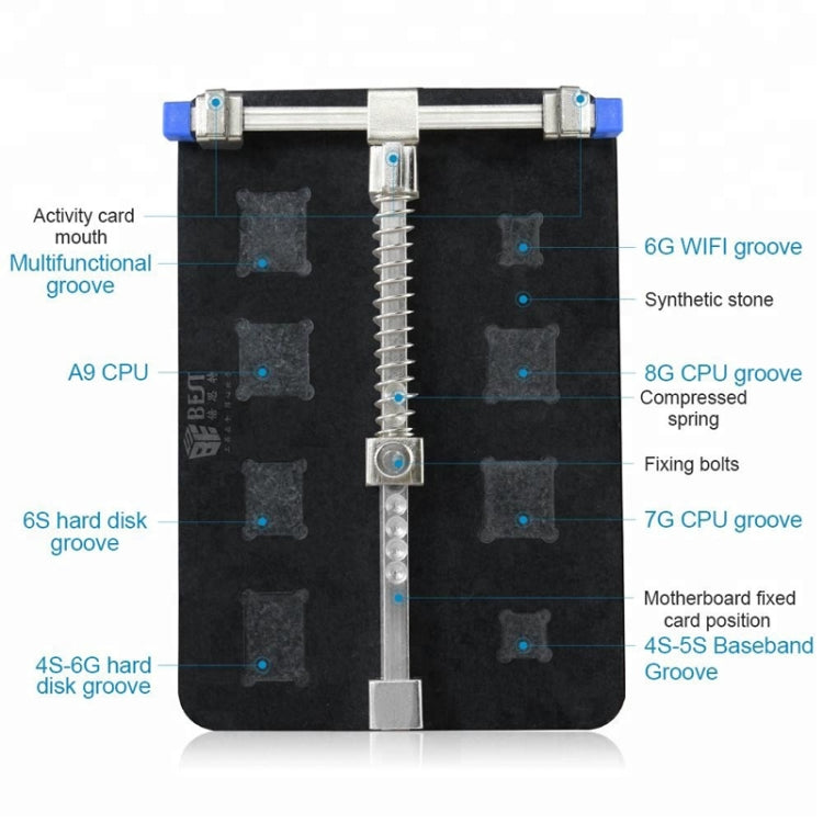 BEST-001E DIY FIX Stainless Steel Circuit Board PCB Holder Fixture Work Station for Chip Repair tools - Repair Fixture by BEST | Online Shopping South Africa | PMC Jewellery | Buy Now Pay Later Mobicred