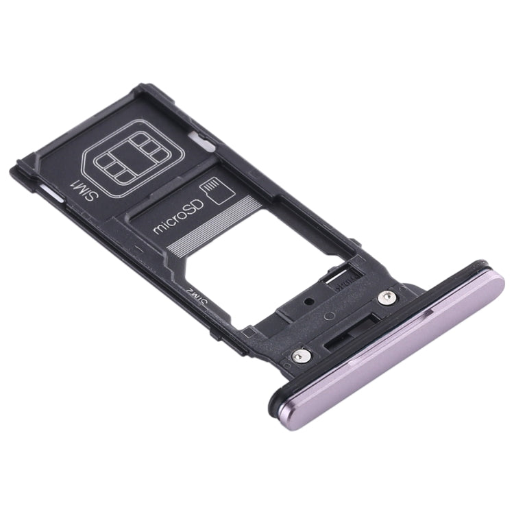 SIM Card Tray + SIM Card Tray + Micro SD Card Tray for Sony Xperia XZ2(Pink) - Card Tray by PMC Jewellery | Online Shopping South Africa | PMC Jewellery | Buy Now Pay Later Mobicred