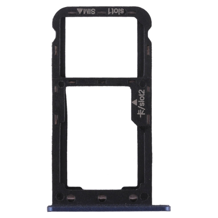 SIM Card Tray + SIM Card Tray / Micro SD Card for Huawei Enjoy 7 (Blue) - Card Socket by PMc TechLife | Online Shopping South Africa | PMc TechLife | Buy Now Pay Later Mobicred