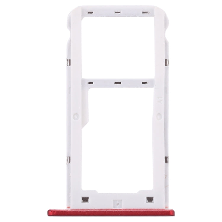SIM Card Tray + SIM Card Tray / Micro SD Card for Huawei Enjoy 7 (Red) - Card Socket by PMc TechLife | Online Shopping South Africa | PMc TechLife | Buy Now Pay Later Mobicred