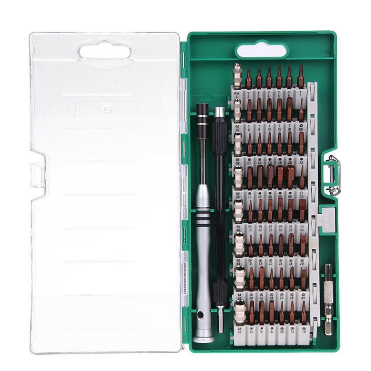 60 in 1 S2 Tool Steel Precision Screwdriver Nutdriver Bit Repair Tools Kit(Green) - Screwdriver Set by PMC TechLife | Online Shopping South Africa | PMC TechLife | Buy Now Pay Later Mobicred