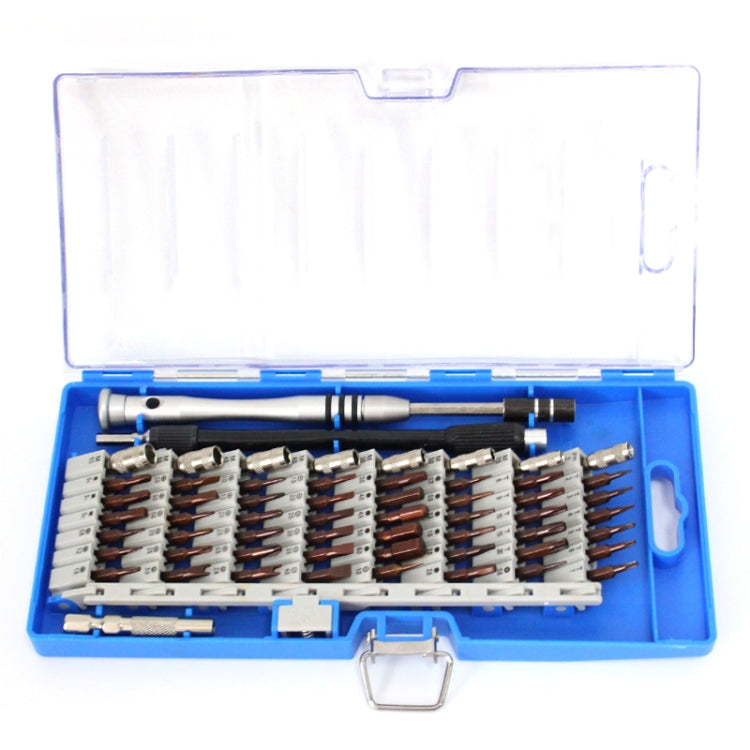 60 in 1 S2 Tool Steel Precision Screwdriver Nutdriver Bit Repair Tools Kit(Blue) - Screwdriver Set by PMC Jewellery | Online Shopping South Africa | PMC Jewellery | Buy Now Pay Later Mobicred