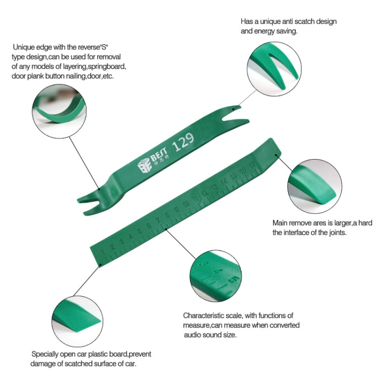 BEST-129 Double Bend Head Plastic Pry Tool - Crowbar by BEST | Online Shopping South Africa | PMC Jewellery