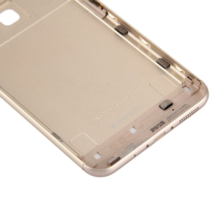 Aluminum Alloy Back Battery Cover for Asus ZenFone 3 Max / ZC553KL (Gold) - Back Cover by PMC Jewellery | Online Shopping South Africa | PMC Jewellery | Buy Now Pay Later Mobicred