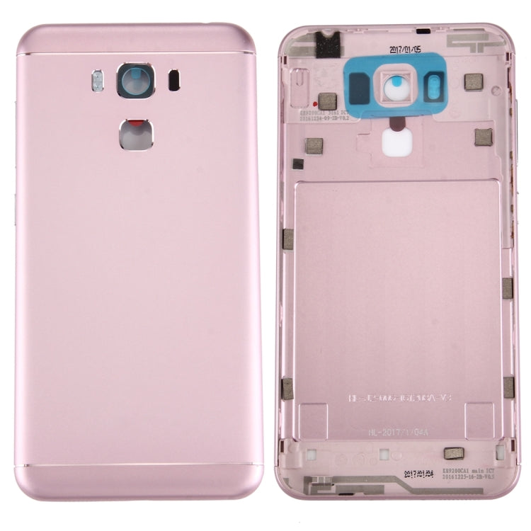 Aluminum Alloy Back Battery Cover for Asus ZenFone 3 Max / ZC553KL (Rose Gold) - Back Cover by PMC Jewellery | Online Shopping South Africa | PMC Jewellery | Buy Now Pay Later Mobicred