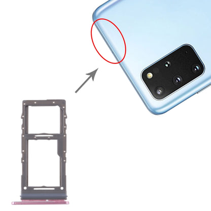 For Samsung Galaxy S20+ / Galaxy S20 Ultra SIM Card Tray + Micro SD Card Tray (Pink) - Card Socket by PMC Jewellery | Online Shopping South Africa | PMC Jewellery | Buy Now Pay Later Mobicred