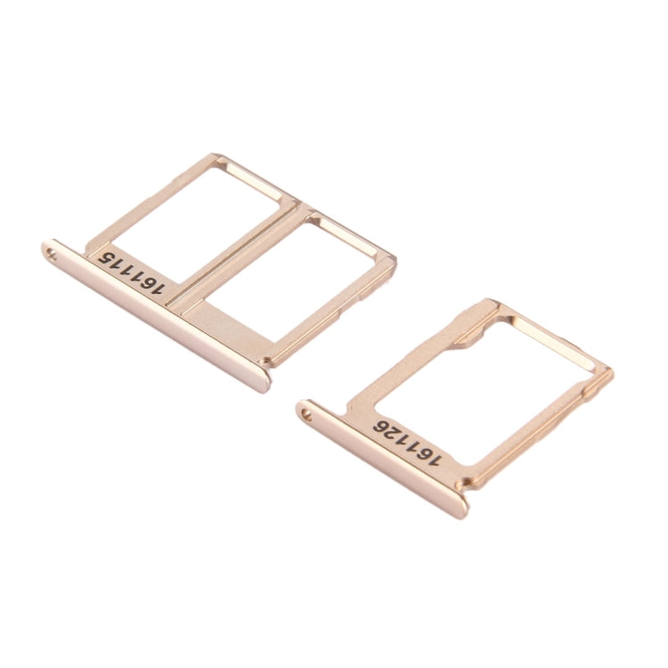 For Galaxy C9 Pro / C9000 SIM Card Tray + Micro SD Card Tray (Gold) - Other Galaxy Parts by PMc TechLife | Online Shopping South Africa | PMc TechLife | Buy Now Pay Later Mobicred