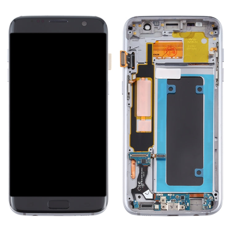 OLED LCD Screen for Samsung Galaxy S7 Edge / SM-G935F Digitizer Full Assembly with Frame (Black) - free shipping - PMc TechLife - Order now!
