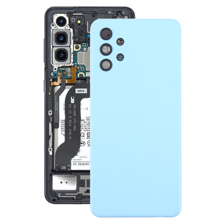 For Samsung Galaxy A32 5G Battery Back Cover with Camera Lens Cover(Blue) - Galaxy A Series Parts by PMC Jewellery | Online Shopping South Africa | PMC Jewellery | Buy Now Pay Later Mobicred