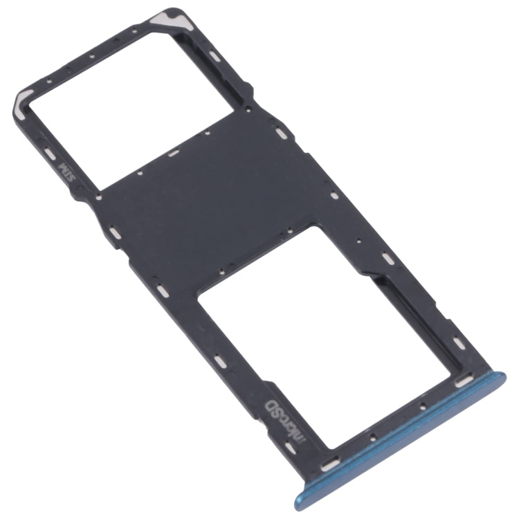 For Samsung Galaxy A03s SM-A037U Original SIM Card Tray + Micro SD card tray (Blue) - Card Socket by PMC Jewellery | Online Shopping South Africa | PMC Jewellery | Buy Now Pay Later Mobicred