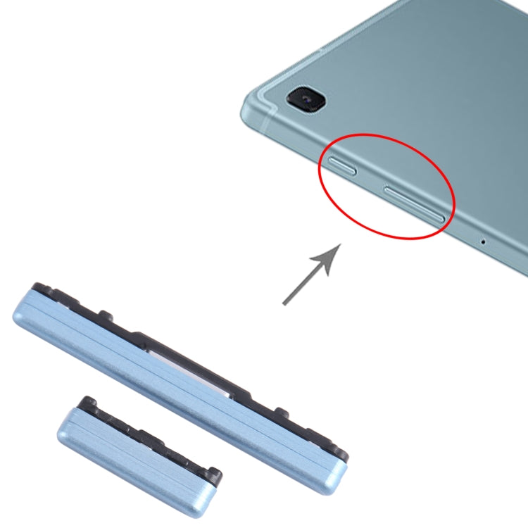 For Samsung Galaxy Tab S6 Lite SM-P610/P615 1set Original Power Button + Volume Control Button (Blue) - free shipping - PMc TechLife - Order now!