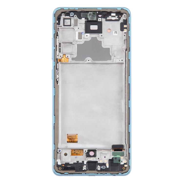 For Samsung Galaxy A72 4G SM-A725 6.43 inch Original LCD Screen Digitizer Full Assembly with Frame (Blue) - LCD Screen by PMC Jewellery | Online Shopping South Africa | PMC Jewellery | Buy Now Pay Later Mobicred