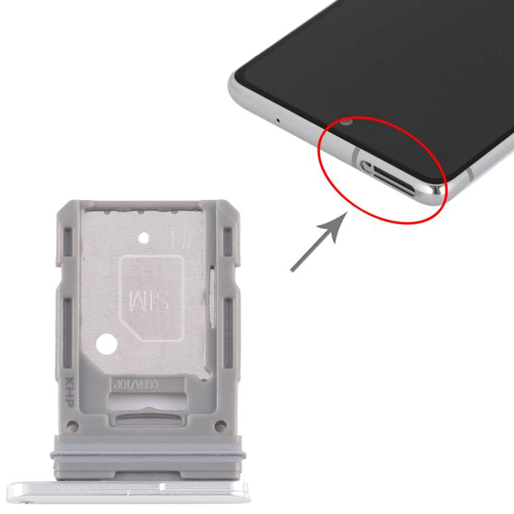 For Samsung Galaxy S20 FE SM-G780F Original SIM Card Tray (Silver) - free shipping - PMc TechLife - Order now!