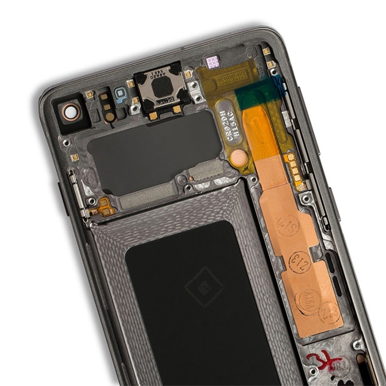 Original Super AMOLED LCD Screen for Galaxy S10 4G Digitizer Full Assembly with Frame (White) - free shipping - PMc TechLife - Order now!