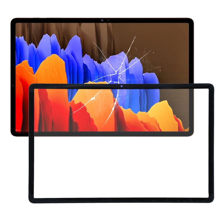 For Samsung Galaxy Tab S7 FE SM-T730  Front Screen Outer Glass Lens (Black) - free shipping - PMc TechLife - Order now!