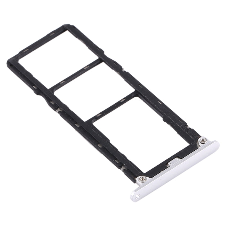 SIM Card Tray + SIM Card Tray + Micro SD Card Tray for Huawei Enjoy Max (Silver) - Card Socket by PMc TechLife | Online Shopping South Africa | PMc TechLife | Buy Now Pay Later Mobicred