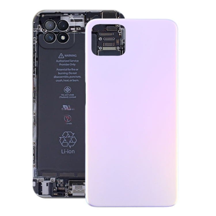 For OPPO A72 5G PDYM20 Battery Back Cover (Purple) - Back Cover by PMC Jewellery | Online Shopping South Africa | PMC Jewellery | Buy Now Pay Later Mobicred