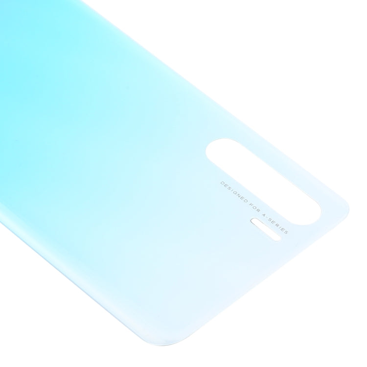 For OPPO A91/F15 PCPM00 CPH2001 CPH2021 Battery Back Cover (Baby Blue) - Back Cover by PMC Jewellery | Online Shopping South Africa | PMC Jewellery | Buy Now Pay Later Mobicred