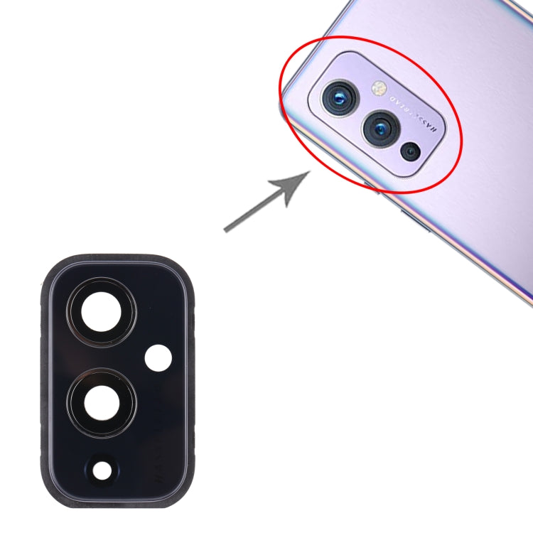 For OnePlus 9 (IN/CN Edition) Camera Lens Cover (Black) - Camera Series by PMC TechLife | Online Shopping South Africa | PMC TechLife