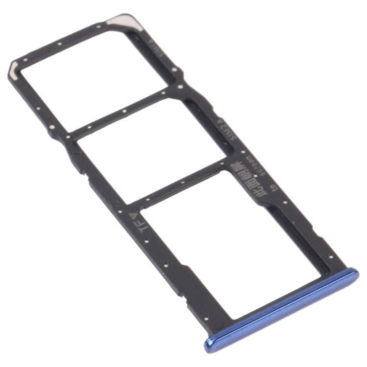 SIM Card Tray + SIM Card Tray + Micro SD Card Tray for Huawei Y5p (Blue) - Card Socket by PMc TechLife | Online Shopping South Africa | PMc TechLife | Buy Now Pay Later Mobicred