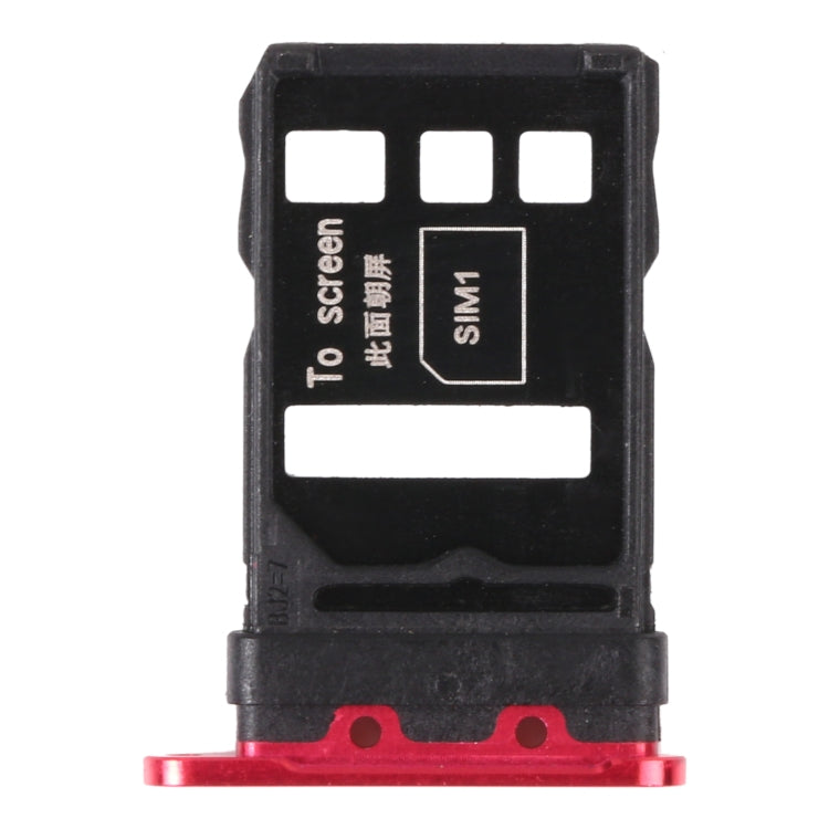 SIM Card Tray + SIM Card Tray for Huawei Nova 7 Pro 5G (Red) - Card Socket by PMc TechLife | Online Shopping South Africa | PMc TechLife | Buy Now Pay Later Mobicred