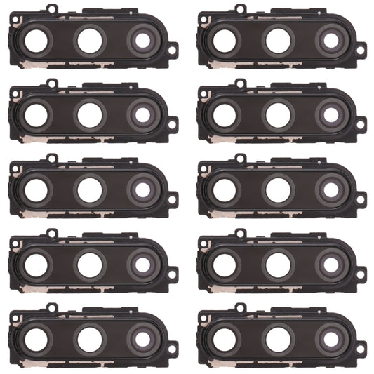 For Huawei Enjoy 10  10pcs Camera Lens Cover (Black) - Camera by PMC Jewellery | Online Shopping South Africa | PMC Jewellery | Buy Now Pay Later Mobicred