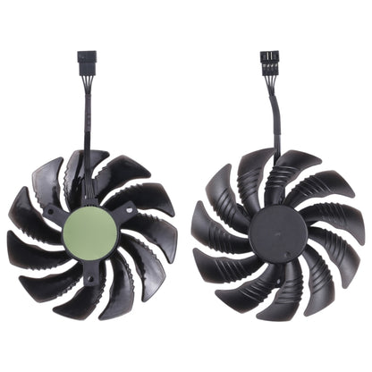 1 Pair 88MM 4 Pin Computer Graphics Card Cooling Fan For Gigabyte GeForce GTX1060 1070 GTX1050ti GTX960 RX570 RX470 - Fan Cooling by PMC Jewellery | Online Shopping South Africa | PMC Jewellery