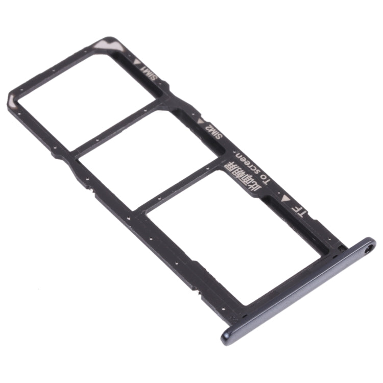 SIM Card Tray + SIM Card Tray + Micro SD Card Tray for Huawei Enjoy 8e (Black) - Card Socket by PMc TechLife | Online Shopping South Africa | PMc TechLife | Buy Now Pay Later Mobicred