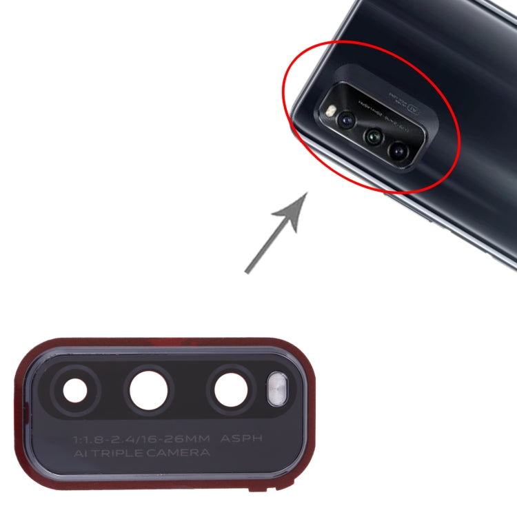 For Vivo iQOO Neo5 Lite Back Camera Lens Frame (Black) - Camera Parts by PMc TechLife | Online Shopping South Africa | PMc TechLife | Buy Now Pay Later Mobicred