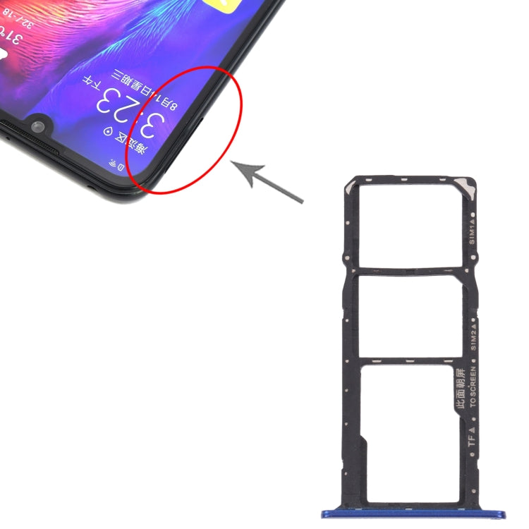 SIM Card Tray + SIM Card Tray + Micro SD Card Tray for Honor Play 8(Blue) - free shipping - PMc TechLife - Order now!