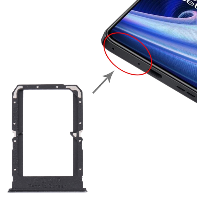 For OnePlus Ace Racing SIM Card Tray + SIM Card Tray (Silver) - Card Tray by PMc TechLife | Online Shopping South Africa | PMc TechLife | Buy Now Pay Later Mobicred
