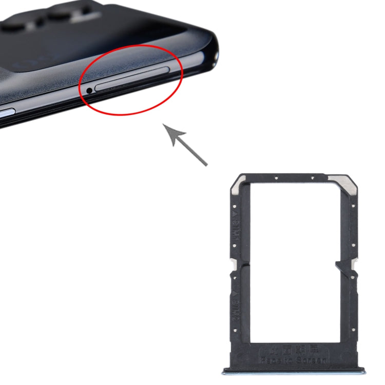 For OPPO K9 Pro SIM Card Tray + SIM Card Tray (Silver) - Card Socket by PMc TechLife | Online Shopping South Africa | PMc TechLife | Buy Now Pay Later Mobicred