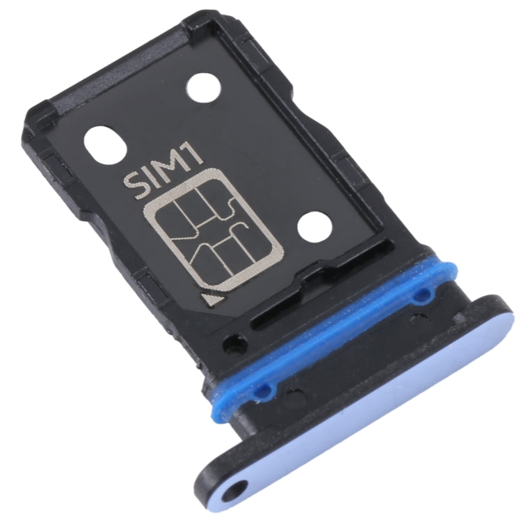 For vivo S15e SIM Card Tray + SIM Card Tray (Blue) - Card Socket by PMc TechLife | Online Shopping South Africa | PMc TechLife | Buy Now Pay Later Mobicred