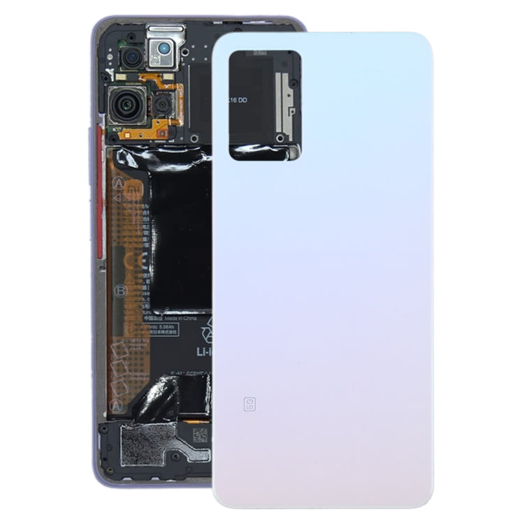 For Xiaomi 11i HyperCharge Glass Battery Back Cover(White) - free shipping - PMC TechLife - Order now!
