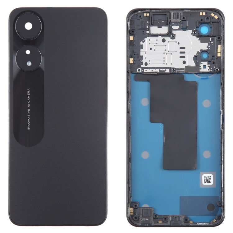 For OPPO A78 5G Original Battery Back Cover with Middle Frame(Black) - free shipping - PMC TechLife - Order now!