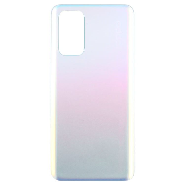 For OPPO Find X3 Lite Glass Material Battery Back Cover(Frosted Silver) - Back Cover by PMC Jewellery | Online Shopping South Africa | PMC Jewellery | Buy Now Pay Later Mobicred