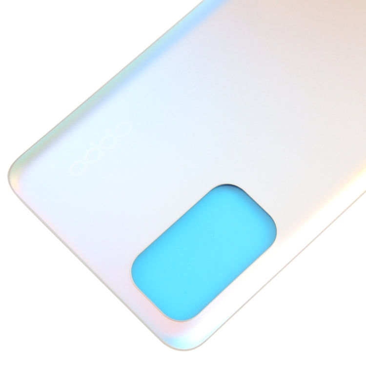 For OPPO Find X3 Lite Glass Material Battery Back Cover(Frosted Silver) - Back Cover by PMC TechLife | Online Shopping South Africa | PMC TechLife | Buy Now Pay Later Mobicred