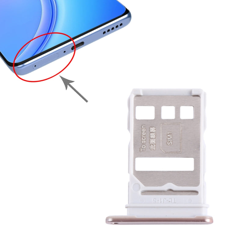 For Honor 60 Pro SIM + SIM Card Tray (Gold) - Card Socket by PMc TechLife | Online Shopping South Africa | PMc TechLife | Buy Now Pay Later Mobicred