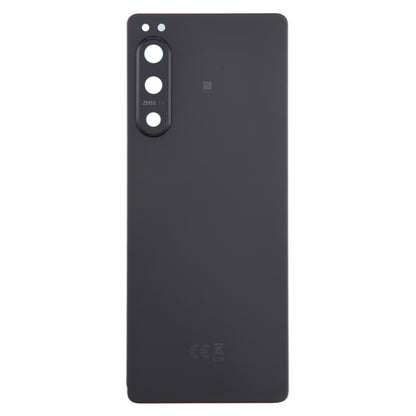 For Sony Xperia 5 IV Original Battery Back Cover with Camera Lens Cover(Black) - Back Cover by PMC Jewellery | Online Shopping South Africa | PMC Jewellery